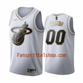 NBA Miami Heat Trikot Benutzerdefinierte Nike 2019-2020 Weiß Golden Edition Swingman - Herren